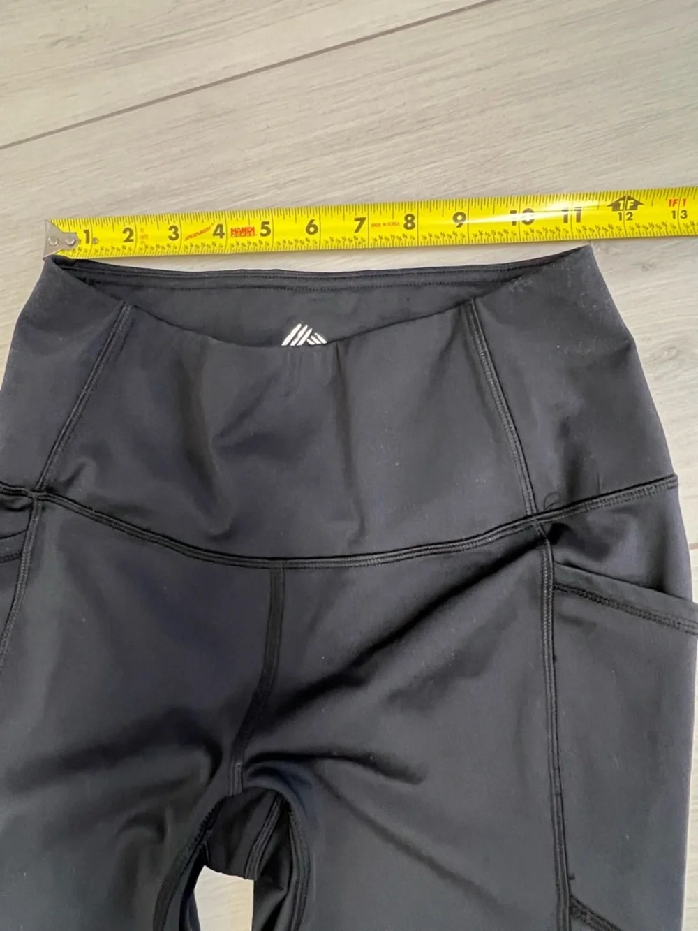 RBX Active Power Hold Leggings Black High Waist Pockets Performance Sz SP - Picture 4 of 6